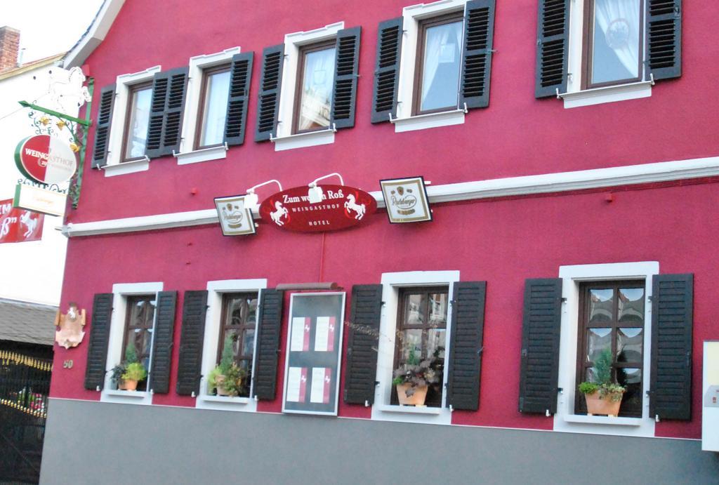 Weingasthof Zum Weissen Ross Osthofen Zewnętrze zdjęcie